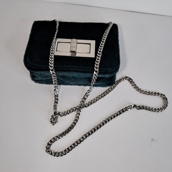 Free People Prospect Vegan Green Crossbody Bag Chain Strap - Picture 15 of 16